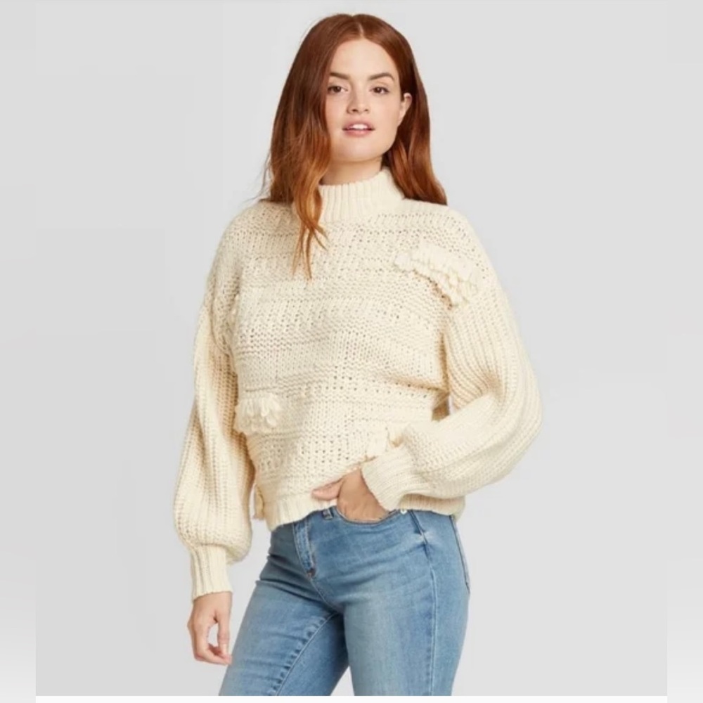 Universal Thread Chunky Fringe Sweater - image 2